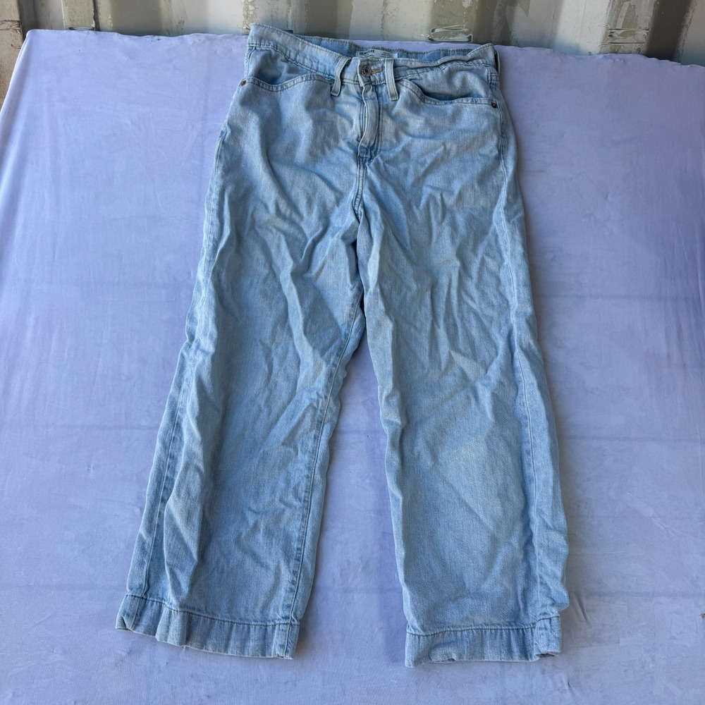 Signature by Levi Strauss & Co. Heritage High-Rise Loose Crop Jeans Women 4 Blue